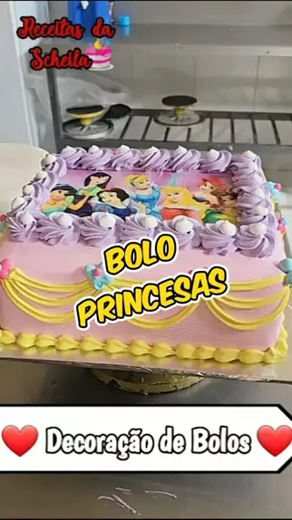 bolo de princesa de 6 anos